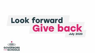 Look forward, give back