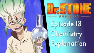 Chemist explains chemicals after sulfuric acid in Dr. Stone S1 Episode 13