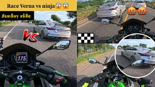 Verna wanted to race 😱/ Sunday ride per hoi race / Verna vs ninja