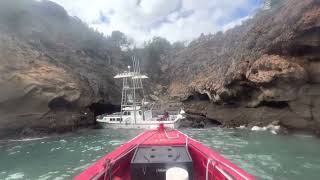 34’ vessel saved from the rocks at Santa Cruz Island - TowBoatUS Ventura