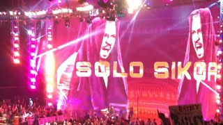 WWE 12-12-22 Monday Night Raw Elias music performance with Solo Sikoa Sami Zayn entrance (Milwaukee)