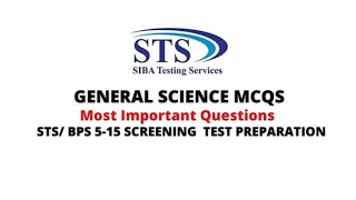 Everyday Science | Mcqs STS NTS PTS FIA OTS SPSC and bps 5 to 15 test preparation |