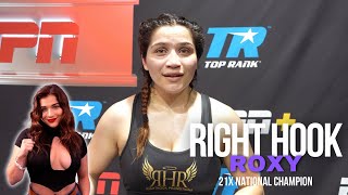 Right Hook Roxy Talks Turning Pro and Boxing As A Female Athlete!