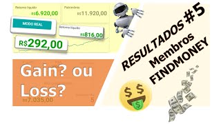 Resultados das operações Smarttbot #5 - Estrategias Grátis