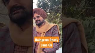 Hologram Ready in June 2023 #sidhumoosewala #shorts #justiceforsidhumoosewala