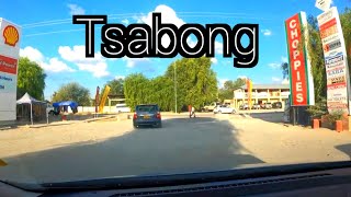 A drive through Tsabong village Botswana.