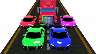 Colors for Children Learning Colors with Sports Cars | 3D Color Learning for Kids