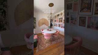 a dining room update 💗 #homedesign #myhome #diningroom #eclectic #cozyhome #interior #designinspo