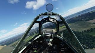 Microsoft Flight Simulator 2020 Spifire MKIX Cross wind 240 at 16