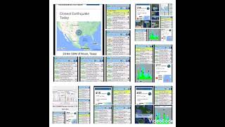 Earthquakes and 2 Solar Flares M Class 1.6 & 2.4. The Last 24 hrs. 18th of April 2024.