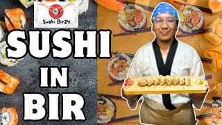 SUSHI IN BIR NOW 😃😃 || TASTE TEST || SUSHI LOVERS || BIR CAFE || TIBETAN VLOGGER 2024