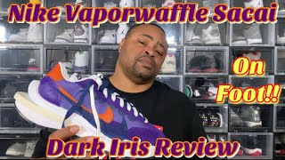 #nike #sacai #darkiris #vaporwaffle Nike Sacai Vaporwaffle 'Dark Iris' on Foot Review | Kings23Kicks