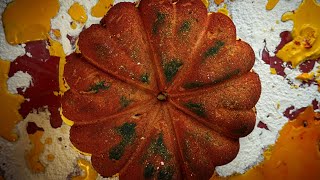 Large Halloween Pumpkins with Cornstarch Paste • Day 7 of Halloween Series