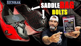 SAFETY and STYLE!!! With the RickRak Harley Davidson Saddlebag Bolt kit