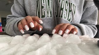 ASMR ice tapping and scratching 🧊