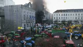 ☝️☢️🗣 - 🇧🇪🚜🥩🌽Brussels Large-scale protests by farmers