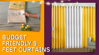 Amazon Set of 3 Window Curtain Review| 5 feet| madhu trendz