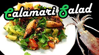 Cooking - Delicious mediterranean grilled Calamari Salad - Recipe