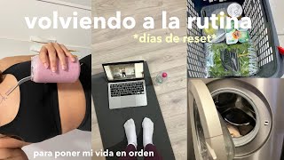 MI RUTINA DE RESET| volviendo a la rutina *esto te va a motivar*