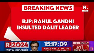 BJP Attacked Rahul Gandhi Over His Refusal To Accept Garland From Dalit Leader | Breaking News