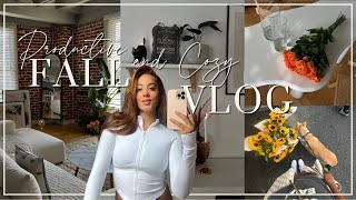 Productive & Cozy FALL VLOG🍂 Decorating for Autumn, Farmers Market, Grocery Haul