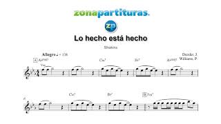 Partitura "Lo hecho está hecho" Shakira