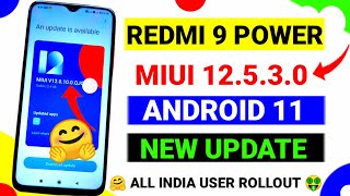 Redmi 9 Power MIUI 12.5.3.0 Update |15+ New Features | Redmi 9 Power New Update,Redmi 9 Power Update