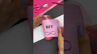 DIY BFF Lamp Idea 💡💖 #shorts #art #diy #craft #handmade #gift #creative #crafts #bff #bestfriend