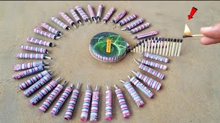 matches stick chain Reaction domino vs firecrackers amazing Experiment || सोचा नहीं था ऐसा होगा 😱