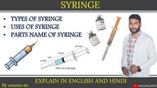 SYRINGE - What is syringe | Part of syringe | types of syringe | uses of syringe | by Ravendra sir .