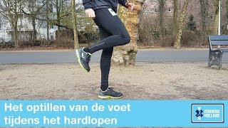 Hardlooptechniek - Optillen van de voet tijdens het hardlopen