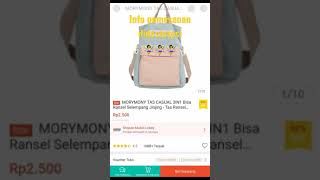 shopee haul tas murah MORYMONY TAS CASUAL Ransel Selempang Jinjing - Tas Ransel Selempang #shorts