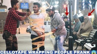 CelloTape Wrapping People Prank | EPIC PRANK | YouTube Jokers