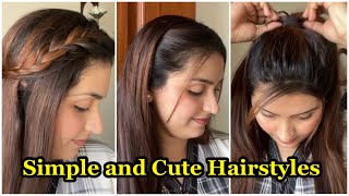 Simple and cute hairstyles|| Easy Hairstyles for everyone    #hairstyle #hairtutorial