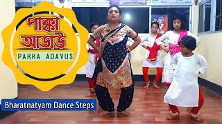 Pakka Adavus Lesson |  Bharatnatyam Steps in Bengali | DanceQ Classical