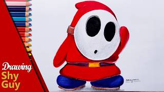 How to Draw Shy Guy | Super Mario Bros