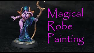 Painting a Magic Robe on Miniatures - Inks & Metallics