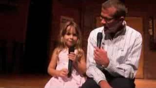 Angeline, age 5, at Comedy Warehouse at Walt Disney World