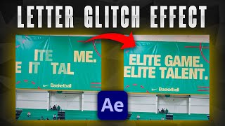 How to Create This INSANE Letter Glitch Effect! (After Effects Tutorial)