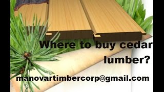 Where to buy cedar lumber? where to buy rough cut lumber?