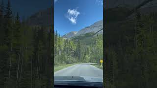 Beautiful drive in Jasper National Park. Alberta Canada