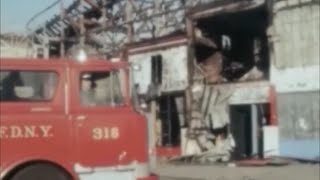 January 6, 1978 - Tornado, roller coaster at Coney Island, after being destroyed by fire in December