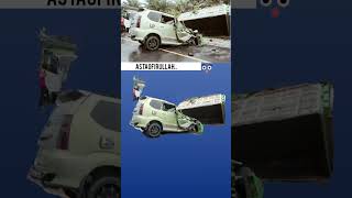 Mobil Avanza VS Truk,Rusak Parah Di Bangka #accidentcar #avanza #terguling #trukolen #shorts