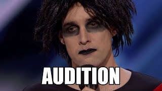 Oliver Graves Gothic Comedian America's Got Talent 2018 Audition｜GTF