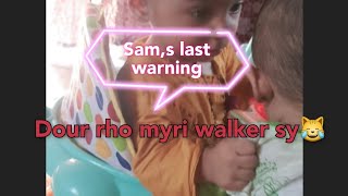 Baby shy in front of the camera |sam&rabi twins vlog|pakistani vlog| |family vlog|short funny