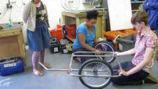 How to build a bike trailer - new steel tube design