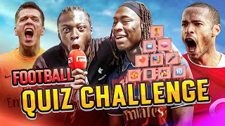 FAN CHALLENGE: ARSENAL fans STRUGGLE on the PYRAMID FOOTBALL QUIZ 😰