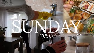 SUNDAY RESET | weekly food shop, cleaning & getting ready for a new week