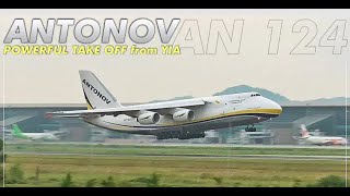 DETIK DETIK PESAWAT TEBESAR DI DUNIA ANTONOV AN-124 LEPAS LANDAS DI YOKYAKARTA INTERNASIONAL AIRPORT