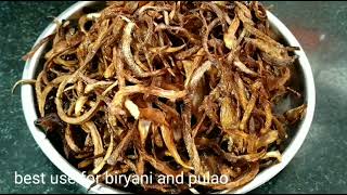 Crispy Fried Onions | Biryani Fry Onion Recipe | Fried Onions for Biryani Recipe | Brown Onions